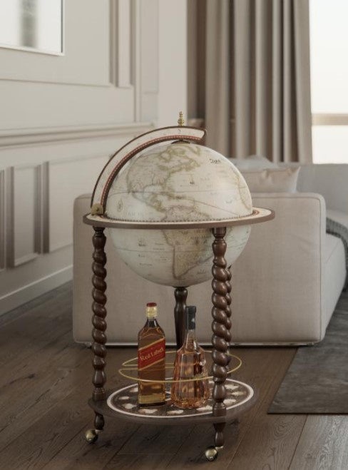 Глобус-бар напольный "Explora", сфера 40 см