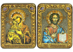 Венчальная пара больших подарочных икон