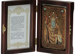 Настольная икона "Святитель Спиридон Тримифунтский"
