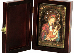 Настольная икона "Образ Божией Матери "Утоли моя печали"