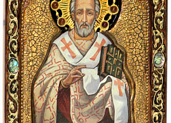 Живописная икона "Святитель Иоанн Златоуст"