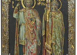 Подарочная икона "Святые равноапостольные Константин и Елена"