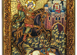 Подарочная икона "Чудо вмч. Димитрия Солунского о царе Калояне"