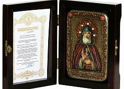 Настольная икона "Преподобный Илия Муромец, Печерский"
