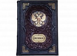 Подарочная книга "Россия" гербовая на итальянском языке
