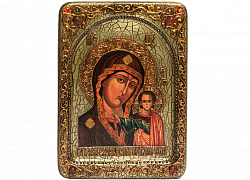 Живописная икона "Образ Казанской Божьей Матери"