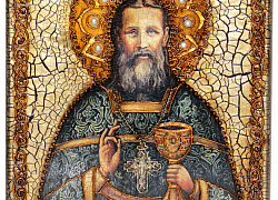 Подарочная икона "Святой праведный Иоанн Кронштадтский"