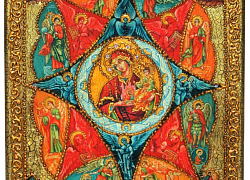 Подарочная икона Божией матери "Неопалимая купина"