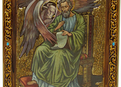 Живописная икона "Святой апостол и евангелист Лука"