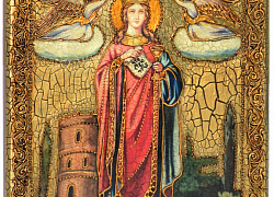 Подарочная икона "Святая великомученица Варвара Илиопольская"